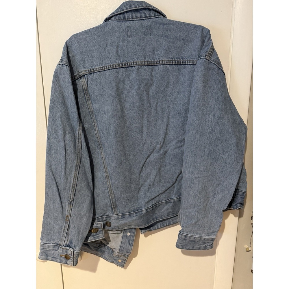KBB by KAHLANA Women 'The Denim Jacket' Size Small Asymmetrical Light Wash - Picture 8 of 8